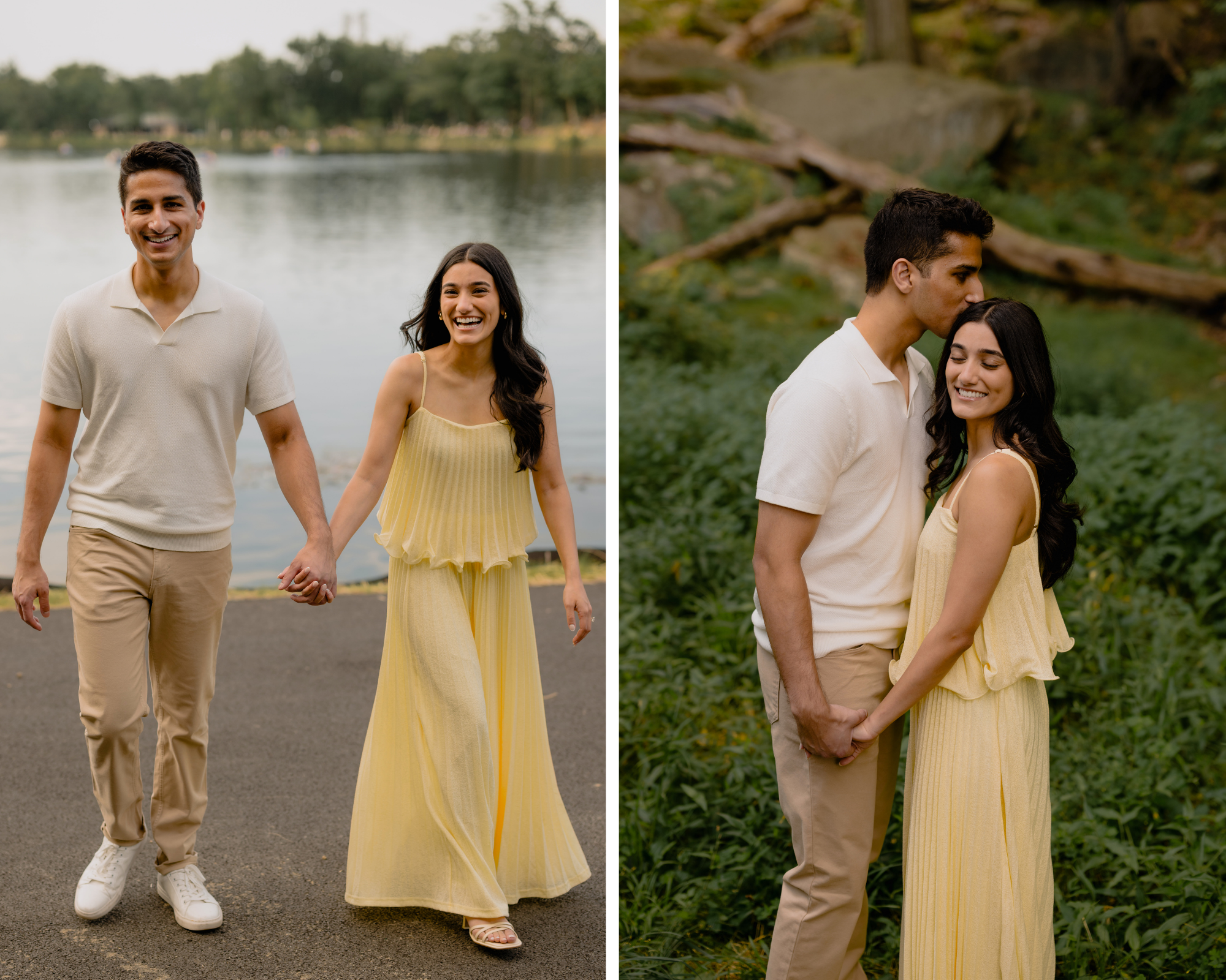 Couple during their Romantic Bear Mountain Engagement Session