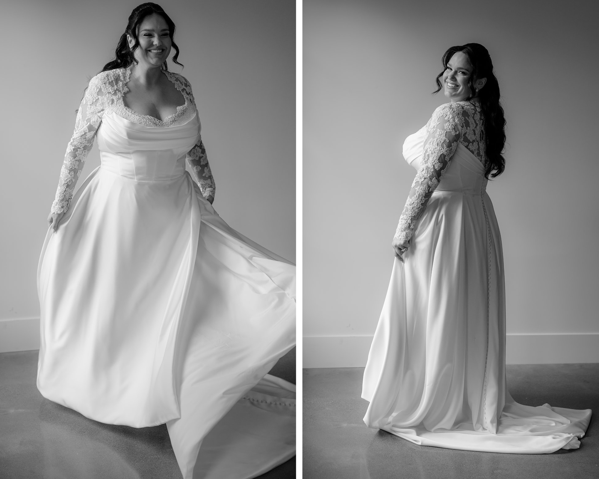 A stunning bride's portrait before their Beautiful Wedding at Perona Farms Refinery