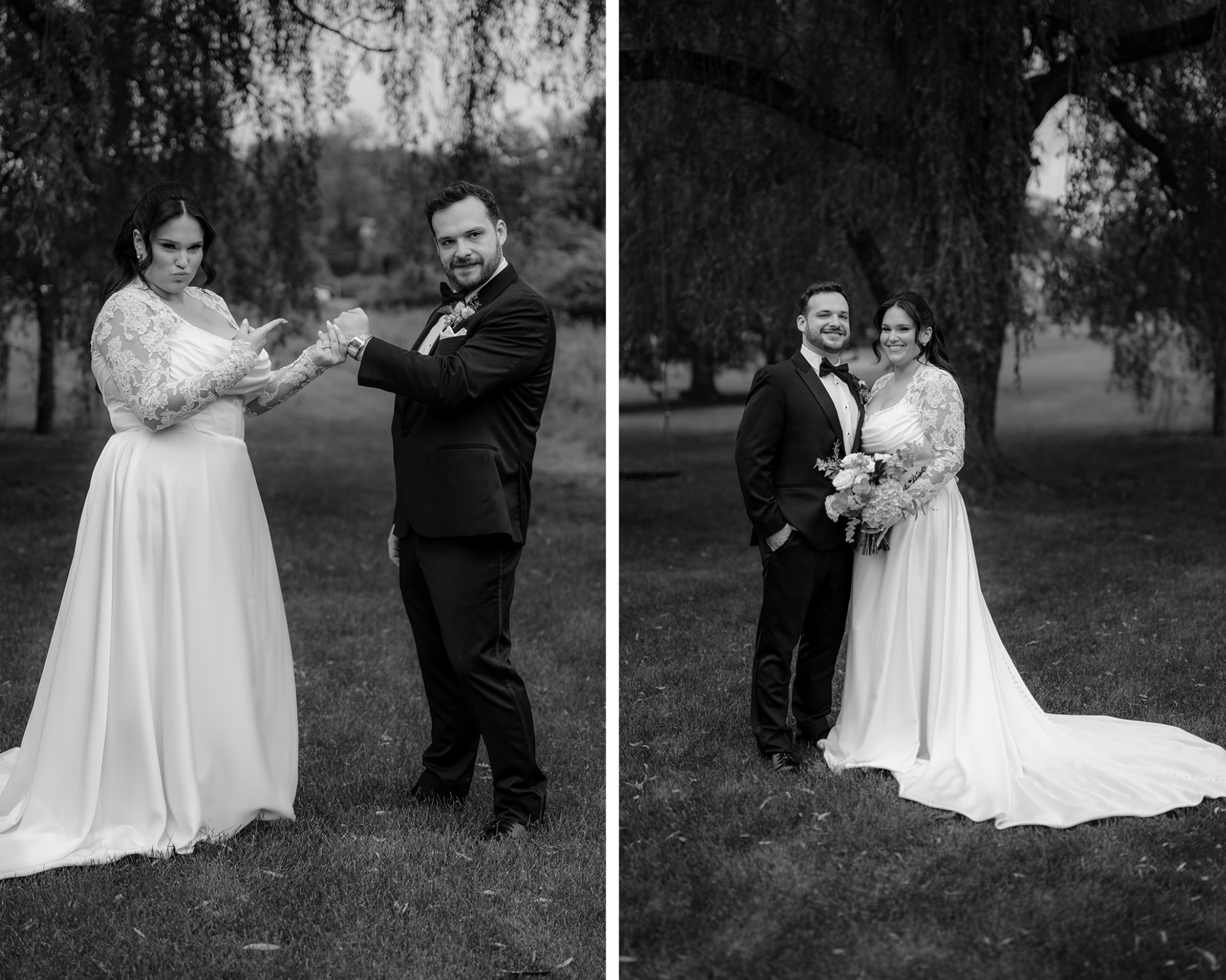 Couple's portraits before their Beautiful Wedding at Perona Farms Refinery