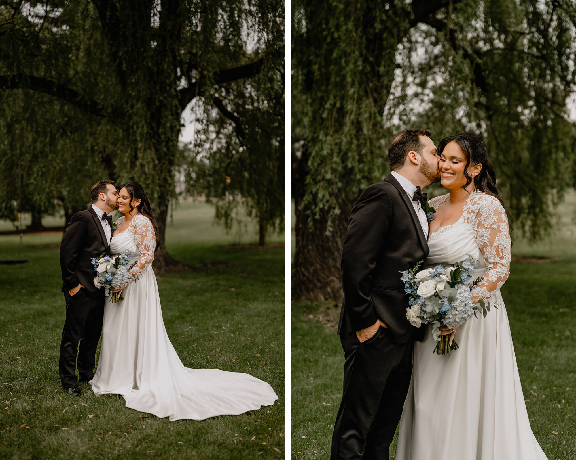 Couple's portraits before their Beautiful Wedding at Perona Farms Refinery