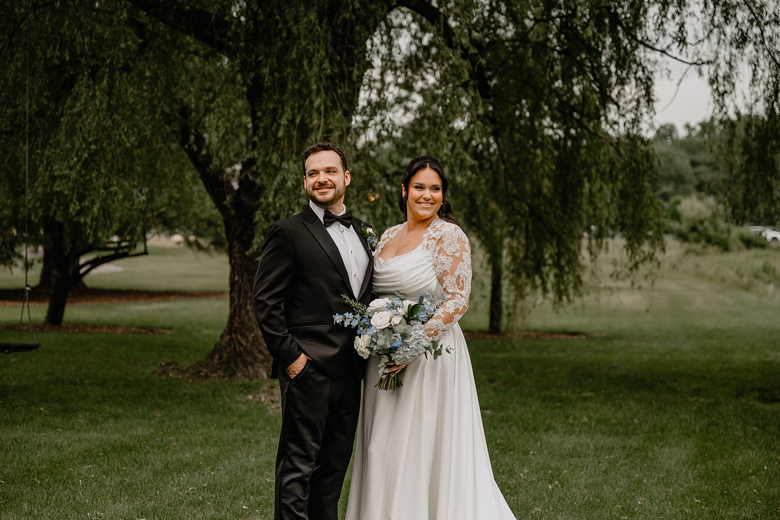 Couple's portraits before their Beautiful Wedding at Perona Farms Refinery
